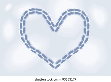 snow heart