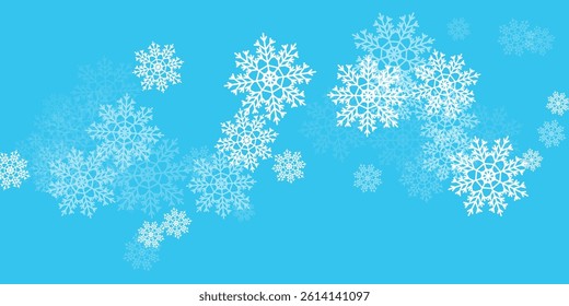 Snow hurricane landscape. Vector illustration.