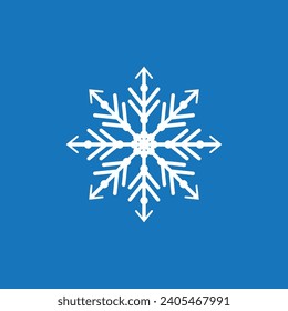 Ilustración de la ilustración del vector de arte de nieve