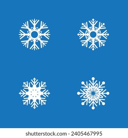 Snow ice logo art vector template illustration