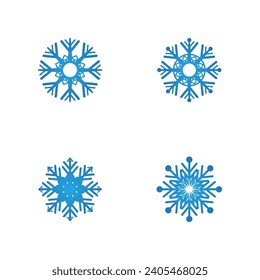 Snow ice logo art vector template illustration