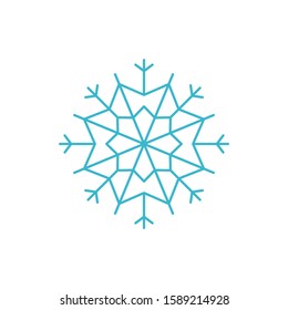 Snow ice star logo template vector winter icon design