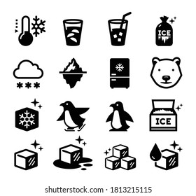 Snow And Ice Vector Icon Set