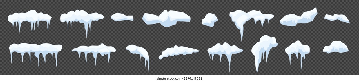 Snow icicle vector design. Ice cartoon vector element