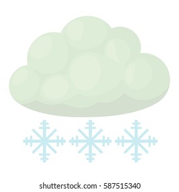 Snow icon. Cartoon illustration of snow vector icon for web