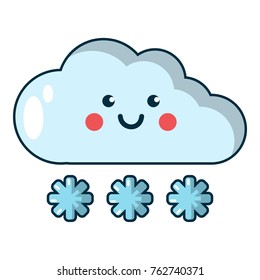 Snow icon. Cartoon illustration of snow vector icon for web