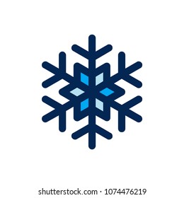 Snow icon concept. Available in vector. Fullfiled color style.