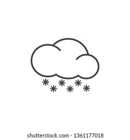 snow icon dark vector