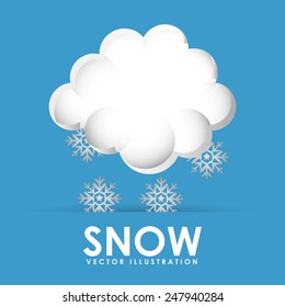 snow icon design, vector illustration eps10 graphic