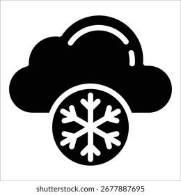 Snow Icon Element For Design