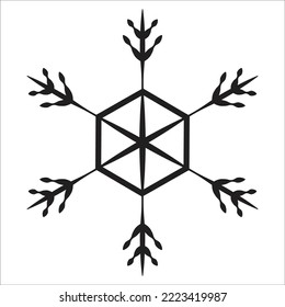 Snow icon, element, logo, symbol illustration