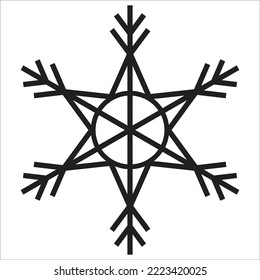 Snow icon, element, logo, symbol illustration
