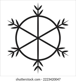Snow icon, element, logo, symbol illustration