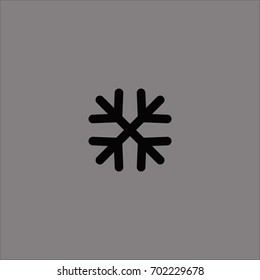 snow icon flat design