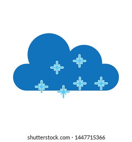 snow icon. flat illustration of snow vector icon for web
