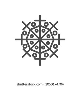 Snow icon. Forecast sign vector