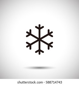 Snow icon. Forecast sign vector