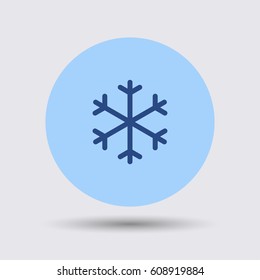 Snow icon. Forecast sign vector