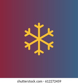 Snow icon. Forecast sign vector