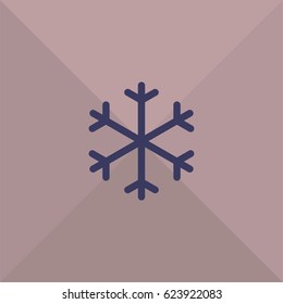 Snow icon. Forecast sign vector