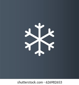 Snow icon. Forecast sign vector
