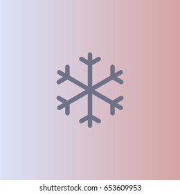 Snow icon. Forecast sign vector