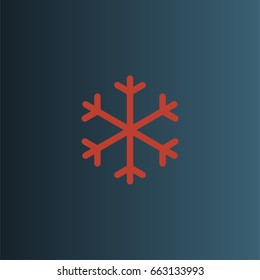 Snow icon. Forecast sign vector