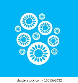 snow icon, ice logo, natural background of blue snowflake, winter wallpaper, sparkle iceberg, and weather illustration