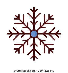 Snow icon isolate white background vector stock illustration