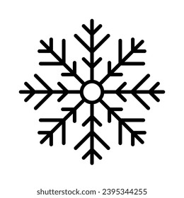 Snow icon isolate white background vector stock illustration