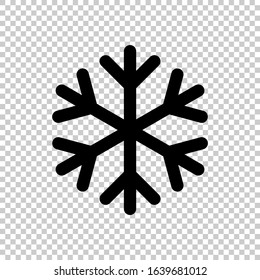 snow icon isolated on transparent background