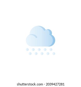 Snow Icon Isolated On White Background