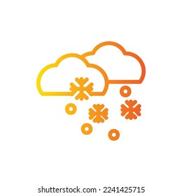 icono de nieve con vector aislado y fondo transparente