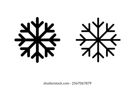 Snow icon logo design. snowflake sign and symbol