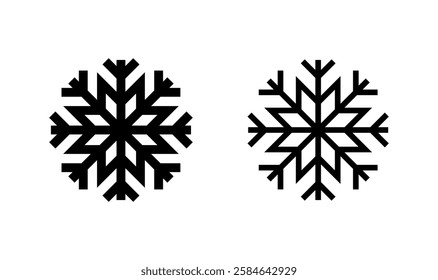 Snow icon logo design. snowflake sign and symbol
