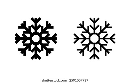 Snow icon logo design. snowflake sign and symbol