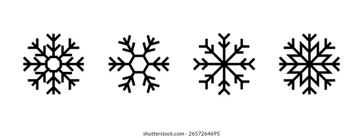 Snow icon logo design. snowflake sign and symbol