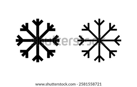 Snow icon logo design. snowflake sign and symbol