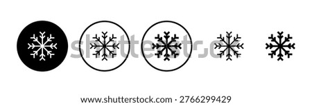 Snow icon logo design. snowflake sign and symbol