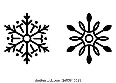 Snow Icon  Minimalist Snowflake Logo Design