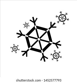 Snow Icon on a White Background