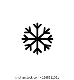 Snow icon on white background