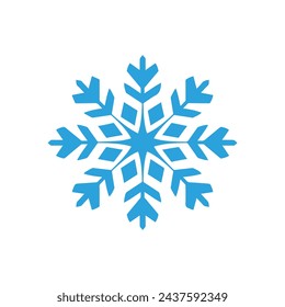 Snow icon on a white background. Vector illustration in flat style.