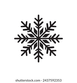 Snow icon on a white background. Vector illustration in flat style.