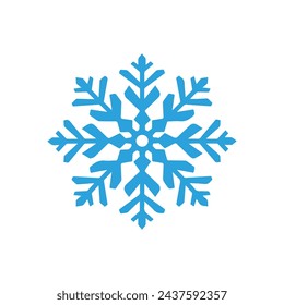 Snow icon on a white background. Vector illustration in flat style.