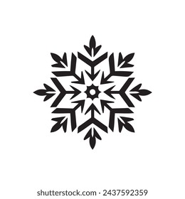 Snow icon on a white background. Vector illustration in flat style.