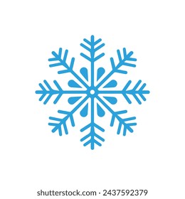 Snow icon on a white background. Vector illustration in flat style.