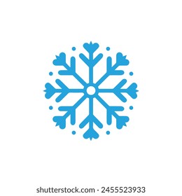 Snow icon on white background. Vector illustration in trendy flat style