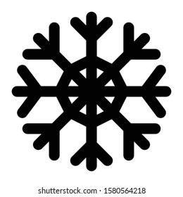 snow icon outline vector design