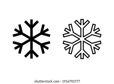 Snow Icon Set. Snowflake Icon Vector